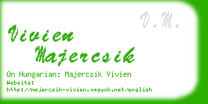 vivien majercsik business card